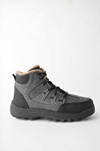 Muggo Toni Bağcıklı İçi Kürklü Fermuarlı Unisex Outdoor Kışlık Bot 001