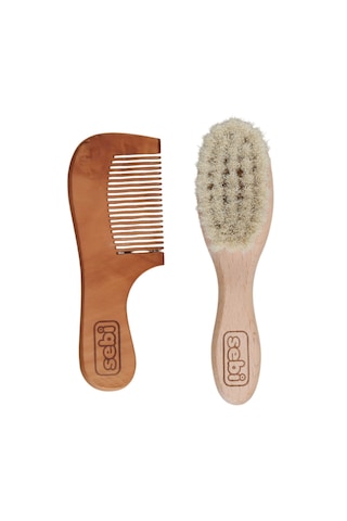 Sebi Doğal Keçi Kılı Fırça Ve Tarak Seti 72088