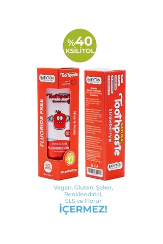 Babyton Çilek Organik Diş Macunu 50 G