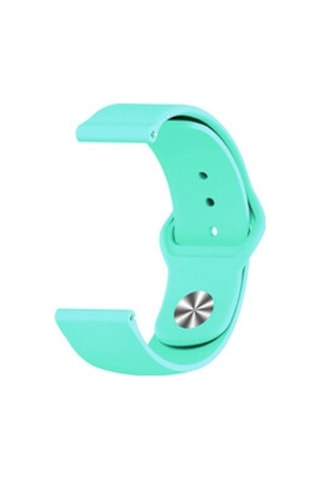 Samsung Galaxy Uyumlu Watch Active 2 44mm Krd-11 20mm Silikon Kordon - Turkuaz