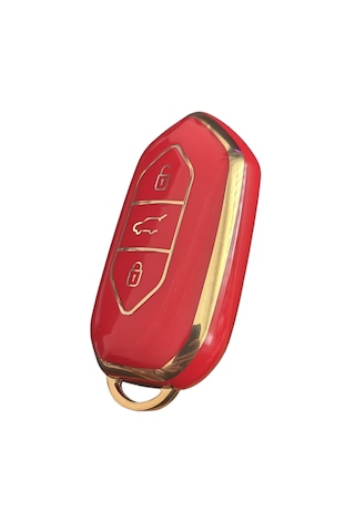 Autohan Keys Togg T10x Akıllı Anahtar Kılıfı, 3 Tuşlu, Nano Koruma Kırmızı Alıtn