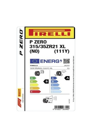 Pirelli 315/35Z R21 111Y XL P Zero N0 Yaz Lastiği 2025