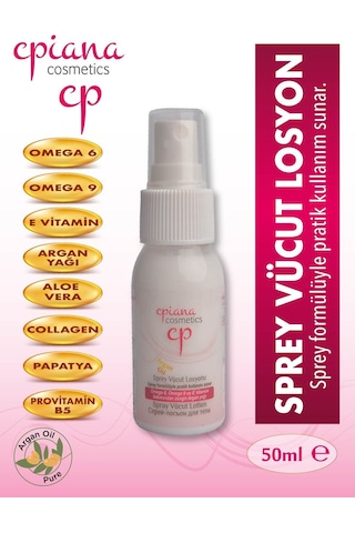 Cpiana Sprey Vücut Losyonu Argan Yağlı 50ml