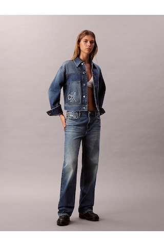 Calvin Klein Workwear Ck Sanded Blue Kadın Mavi Ceket Lv047e906g-3nl Mavi