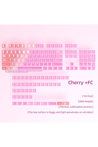 Klavye Keycaps 136 Tuşlu Cherry Şeffaf Tuş Takımı