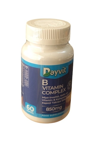 Dayvit Vitamin B Complex 850mg 60 Kapsül