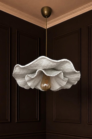 Lioraa Lighting Flora Mono 45 Cm Sarkıt Avize Kırık Beyaz