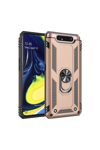 Samsung Uyumlu Galaxy A80 Kılıf Zore Vega Kapak Gold