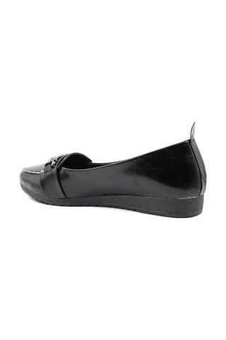 Style Star Ys3058 Siyah Rugan Kadın Babet