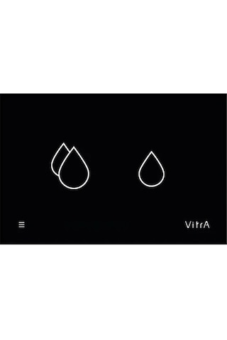 768-1501 VitrA V-care Smart Kumanda Paneli, Siyah 8 Cm Gömme Rezervuarlar İçin Siyah