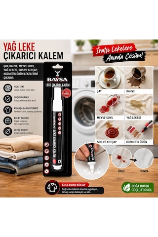 Giysiler İçin Yağ Ve Leke Çıkarıcı Kalem - Anında Etkili Güçlü Fo Çok Renkli