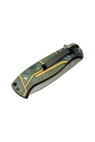 Aofer Çakı 21,5 Cm Yarı Otomatik , Kemerlikli Çok Renkli