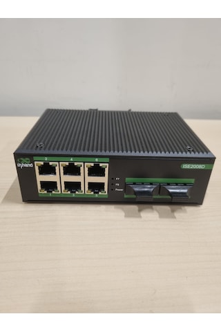 Inhand Ise2008ds 8 Port Endüstriyel Ethernet Switch