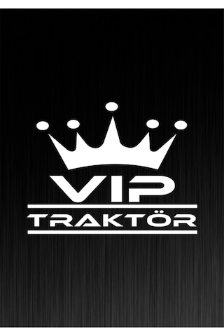 Vıp Traktör Araç, Araba, Oto, Motorsiklet, Kask, Laptop, Cam Sticker 35x28 Cm