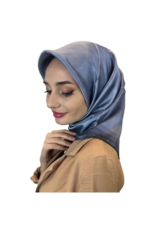 AKER Ipek Eşarp 2023-2024 Sonbahar Kış, Taşlanmış Sura Ipek Açık Mürdüm 8783757 - 90x90 / Buz Mavisi Buz Mavisi