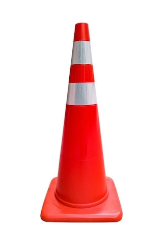 50'li Pvc Trafik Konisi Seti 90 Cm Çift Reflektifli -3732