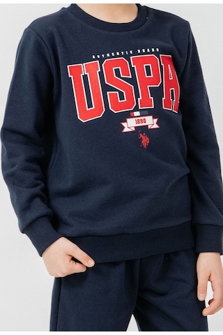 U.S. Polo Assn. Erkek Çocuk Baskılı Lacivert Uzun Kol Eşofman Takımı Us2628-c-v1 Us2628-c-v1