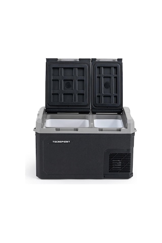 Tecnopoint Çift Kapaklı 30 Litre Taşınabilir Araç Buzdolabı 12v/24v/220v Uyumlu