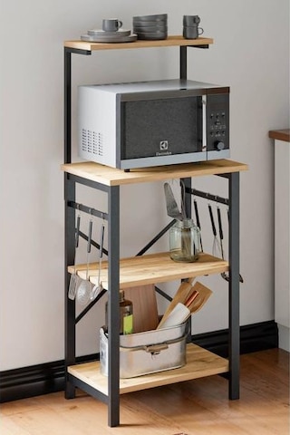 Ceramical Çok Amaçlı Mutfak Bangosu - Atlantik Çam - 128x40x60 Cm Atlantik Çam