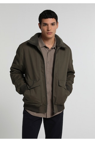 Colin's Colins Regular Fit Shirt Neck Fermuarlı Astarlı Erkek Yeşil Mont Cl1083207 Q1.v1 Kha Haki