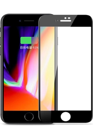 Joyroom Jm222 Apple Uyumlu iPhone 6 Plus Tam Kaplayan Temperli Erkan Koruyucu Siyah