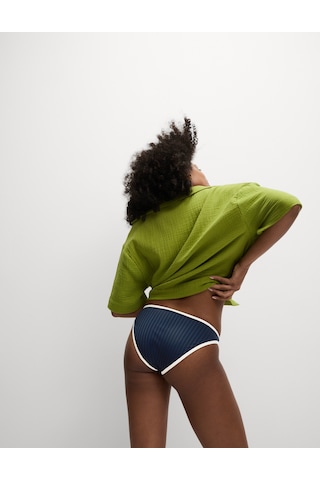 Marks & Spencer Fitilli Kenar Detaylı Yüksek Belli Bikini Altı T52001094L Lacivert