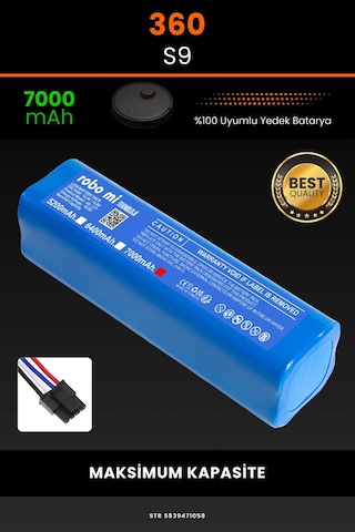 360 S9 7000mAh Robot Süpürge Bataryası