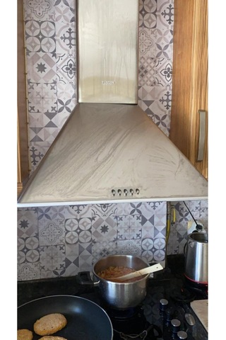 Mutfak Tezgah Arası Kendinden Yapışkanlı Folyo Kaplama Taş Desen Eskitme 60cmx100cm