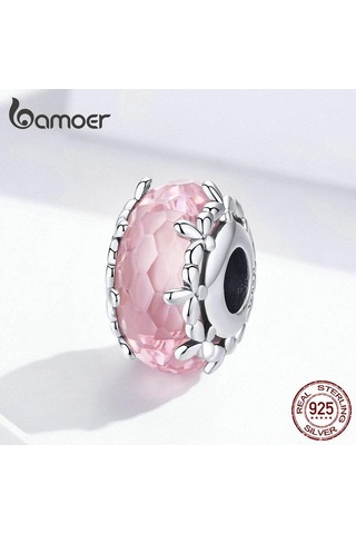 Bamoer Otantik 925 Ayar Gümüş Kolye Benzersiz Floret Kolye Yeni Varış Takı Kadınlar Için Gümüş