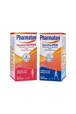 Pharmaton Essential Men 30 Tablet + Pharmaton Essential Women 30 Tablet