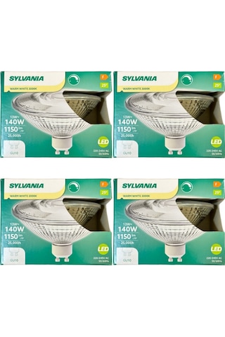 Sylvania 13w 140w 3000k Sarı Işık Gu10 Duylu Dim Edilebilir Led Spot Ampul 4 Adet