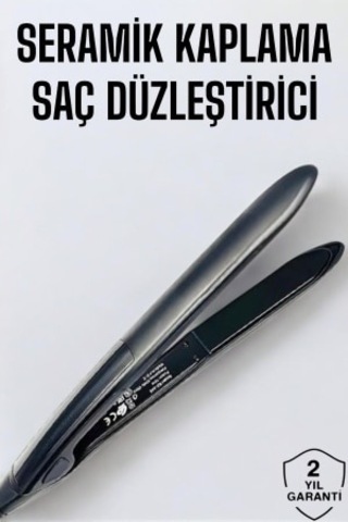 Led Ekranlı Saç Düzleştirici - Isı Ayarlı Ve Seramik Kaplama