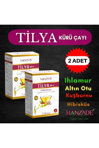 Tilya Kürü Form Çayı Kuşburnu Altın Otu Ihlamur 20 Süzen 2 Adet