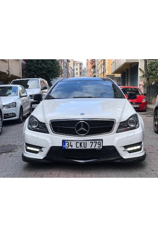 Mercedes W204 C180 Makyajlı Ön Ek Plastik - Tampon Eki - Karlık Lip