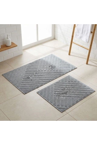 Elsim Home Asimetrik Paspas Seti Gri