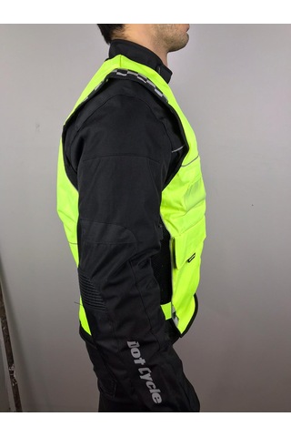Dot Cycle Neon Sarı Motorsiklet Yeleği