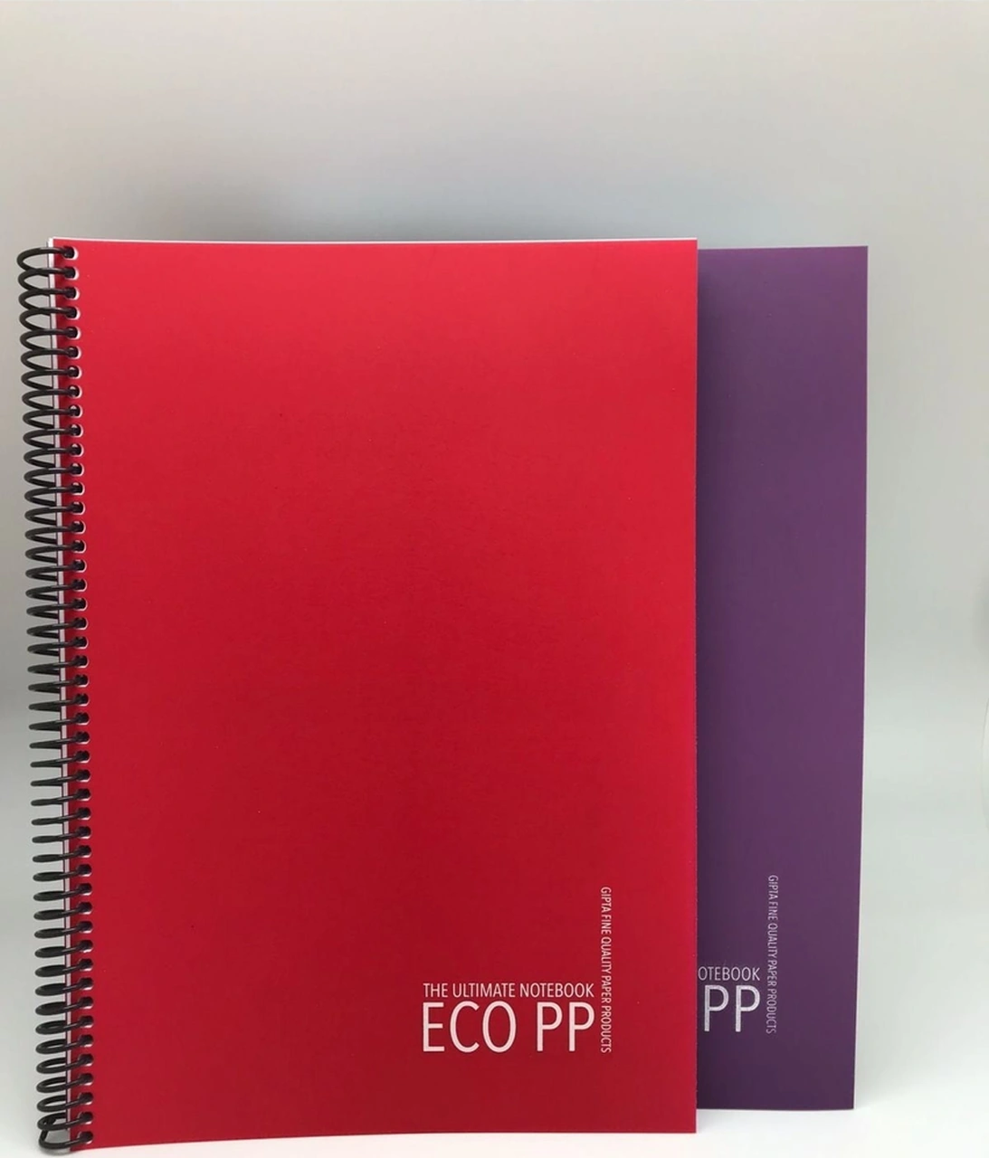 Eko Pp Spiralli Pp Kapak Defter A4 100 Yaprak Çizgili 2'li Kırmızı-mor