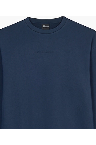 Skechers M Essential Crewneck Sweatshirt Erkek Lacivert Sweatshirt S2610015-0505