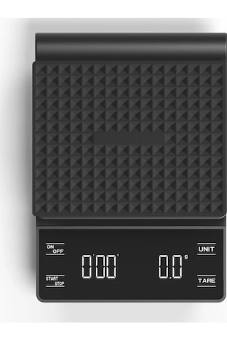 Honeybeeshop Siyah 1 Adet Mini Kahve Tartısı Zamanlayıcılı 0 3g 3kg Hassas Espresso Tartısı Dijital Mutfak Barista Tartısı Siyah-