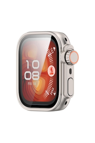 Huawei Watch Fit 4 Uyumlu Tam Koruma Kasa Ve Ekran Koruyucu Şeffaf Darbe Emici Koruma