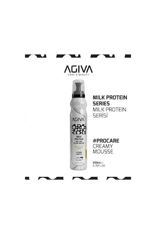 Agiva Milk Protein Saç Bakım Köpüğü Kuru Ve Yıpranmış Saçlar İçin Onarıcı Bakım 200 Ml