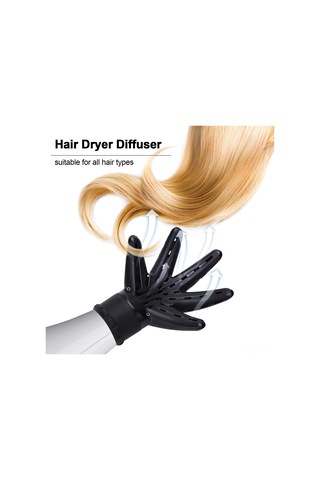 Reedark Yeşil El Şekilli Saç Kurutma Kapağı - Saçın Sağlığını Korur, Hızlı Ve Düzenli Kurutma, Friz'i Azaltır, Çoğu Kurutucuya Uygun