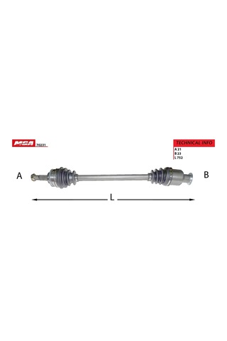 -70231 - Aks Komple Sag Mekanık Vıtes Megane I 1.4 1.6 16v K4j K4m