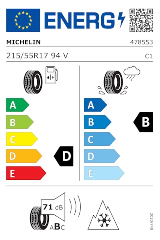 Michelin  215/55 R17 94V M+S 3pmsf Alpin 5 AO Kış Lastiği 2023
