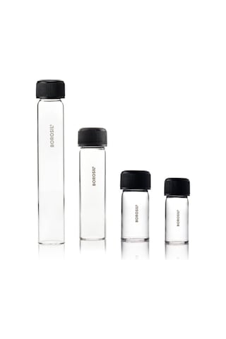 Cam Deney Tüpü Düz Tabanlı Pp Vida Kapaklı - 25X57 Dibi Düz