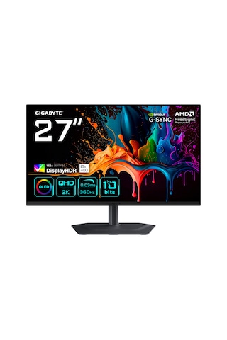 Gıgabyte Mo27q3 27 360hz 0.03 Ms Vesa Displayhdr True Black Cece5gıg0057