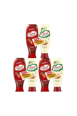 Ketçap 600 G Mayonez Yağı Azaltılmış 540 G 2'li Set X3 Adet