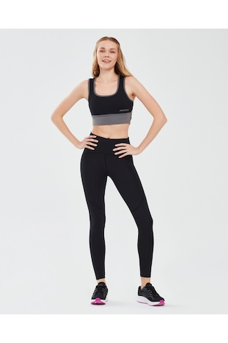 Skechers Performance Coll. W Mid Support Bra Kadın Siyah Sporcu Sütyeni S241110-001 Siyah