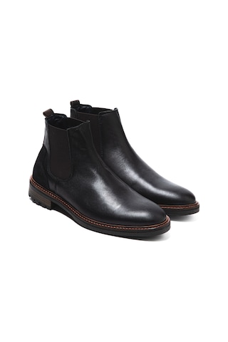 Bot Erkek 1124 005 Wk-john May Orkut Suede Black Siyah