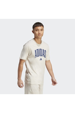 Adidas Collegiate Lineage Graphic Erkek Krem Tişört Jm6415 Krem
